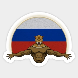 Cheetah Russia Sticker